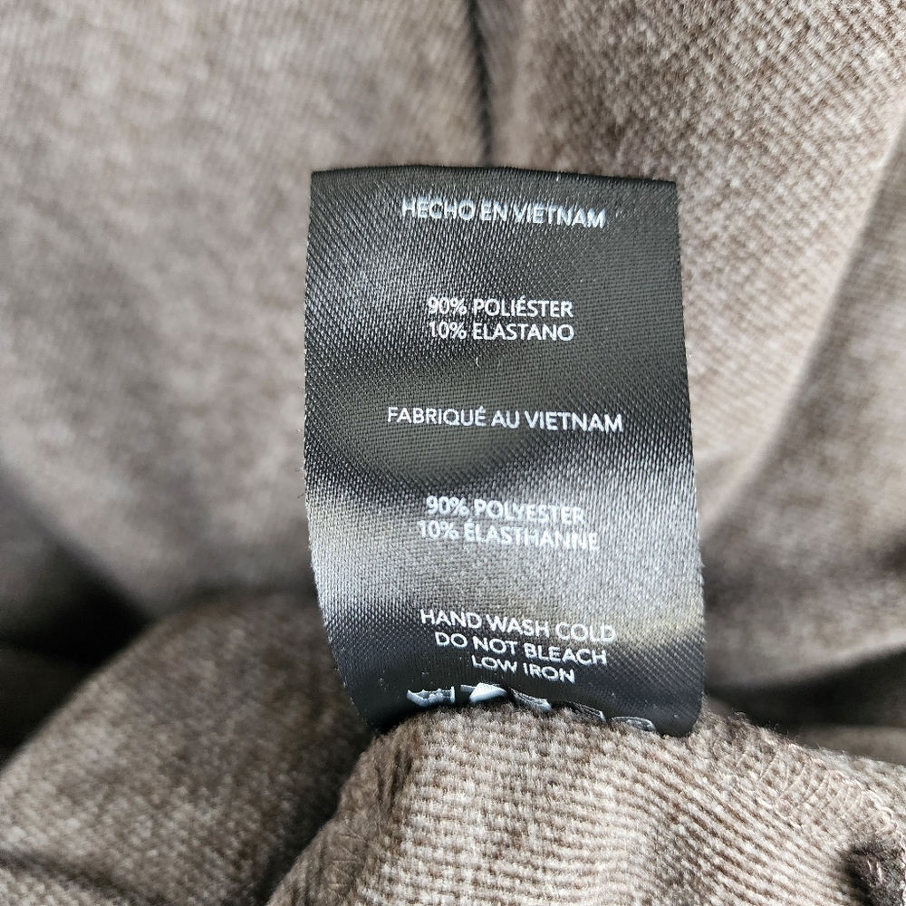 Rae Mode Cozy Brown Pullover Button-Neck Sweatshirt Normcore Athleisure Medium - Picture 6 of 8